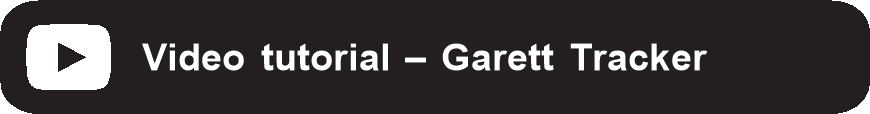 Garett Tracker app schermen