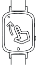 Navigatie - Swipe omhoog om toegang te krijgen tot het instellingenmenu