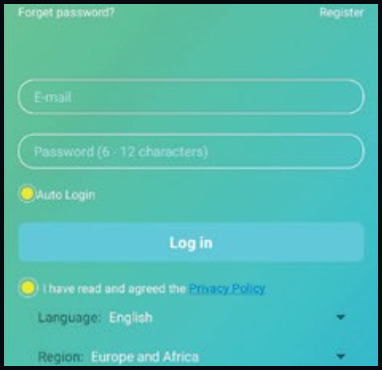 REGISTREREN IN DE APP - Stap 1