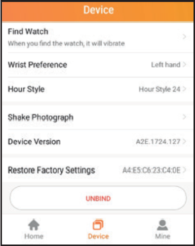 FITCLOUDPRO APP - Horloge zoeken