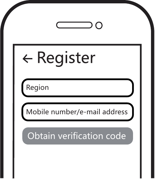De app gebruiken - Stap 1