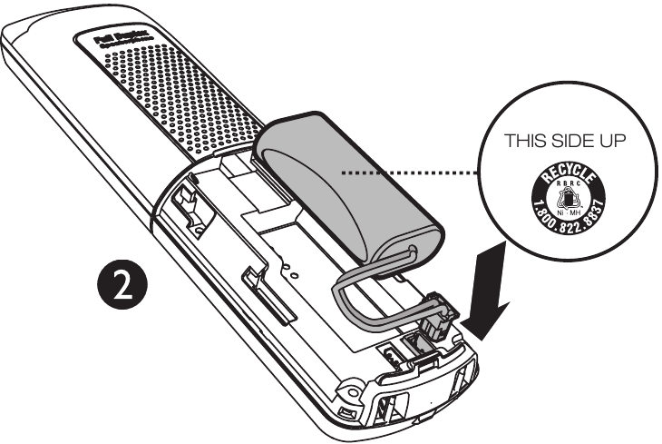 Installeer de batterij - Stap 2