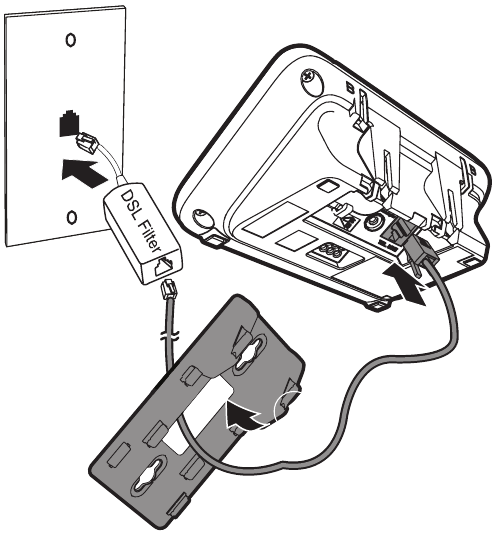 Monteer de telefoonbasis - Stap 1 - Leid de telefoon