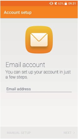 E-mail instellen