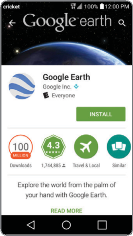 Navigeren in Google Play Store