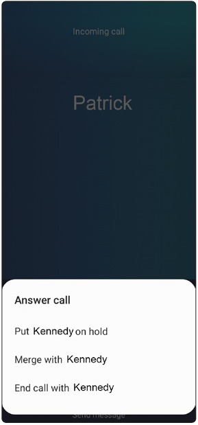Bellen en voicemail - Wisselgesprek