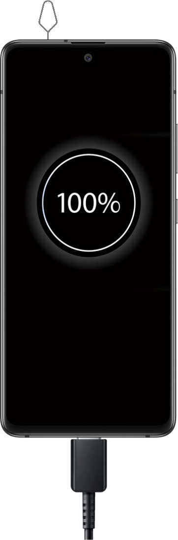 Telefoon instellen - Een SIM/microSD-kaart plaatsen