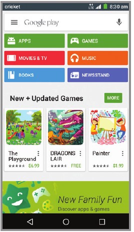 Apps op Google Play&trade; - Toegang tot Google Play