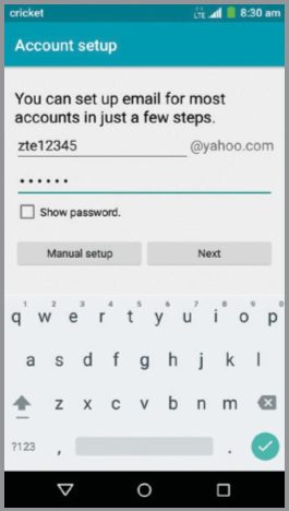 E-mail - E-mail instellen (Gmail&trade;, Yahoo!&reg;, etc.)