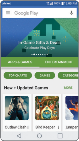 Toegang tot Google Play