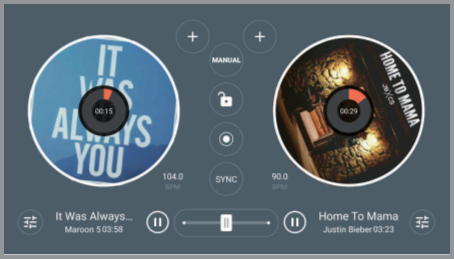 Onetouch Music DJ-modus