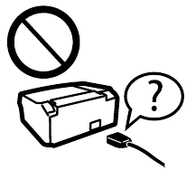 Gebruik alleen het netsnoer dat bij de printer is geleverd. Het gebruik van een ander snoer kan brand of een schok veroorzaken. Gebruik het snoer niet met andere apparatuur.