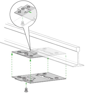 De satelliet monteren aan een verlaagd plafond - Stap 1