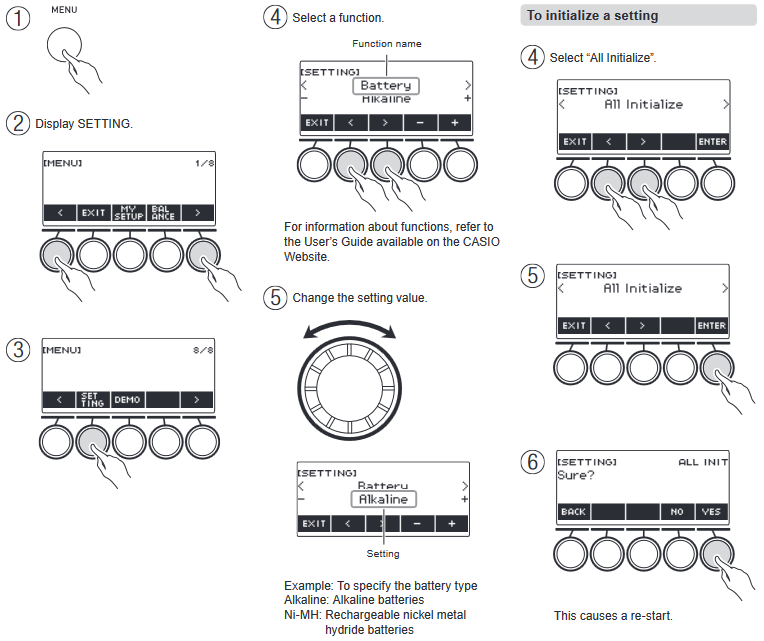 Functie-instellingen configureren