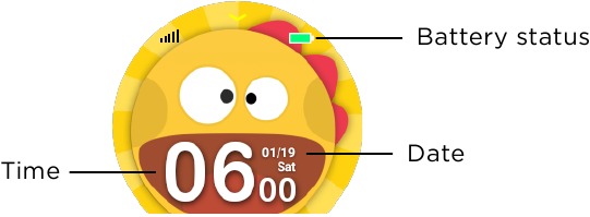 Startscherm van de Smartwatch