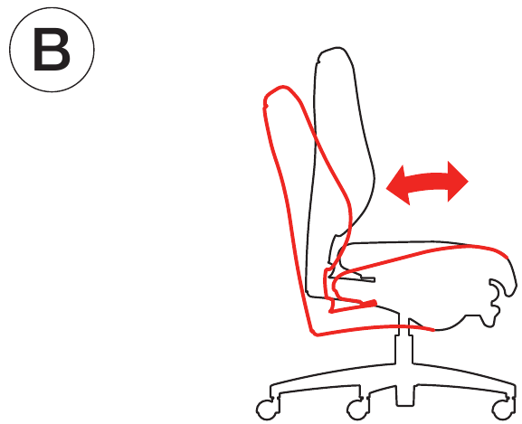Zit- en rugleuninghelling - Stap 1