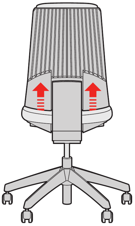 Hoogte rugleuning - Stap 2