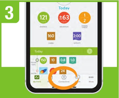 Verbinding maken met de app - Stap 2