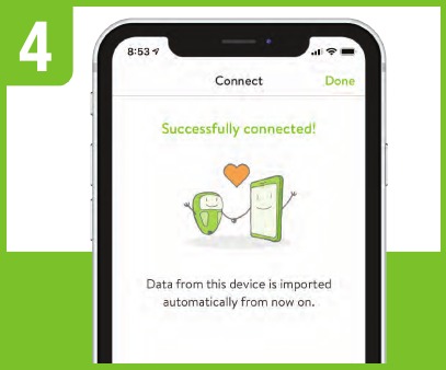 Verbinding maken met de app - Stap 3