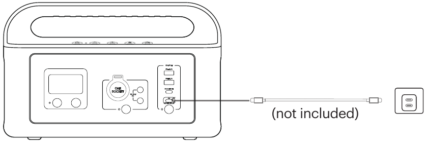 Opladen via Power Delivery USB-C-poort