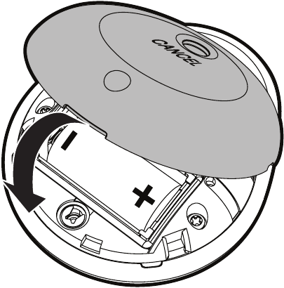 Batterij plaatsen - Stap 2