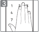 Palm aanraken