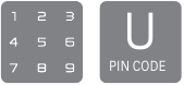 Voer de gebruikerscode en de valse code in