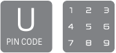 Voer de valse code en de gebruikerscode in