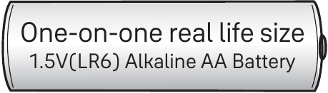 Het product gebruikt vier 1,5V alkaline AA-batterijen. Ze kunnen 1 jaar meegaan als ze 10 keer per dag worden gebruikt. (Gebruikers wordt geadviseerd om authentieke alkalinebatterijen te gebruiken.)