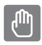 Handpalm aanraken