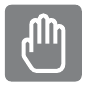 Handpalm aanraken