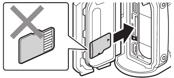 De batterij en kaart plaatsen en verwijderen - Stap 3