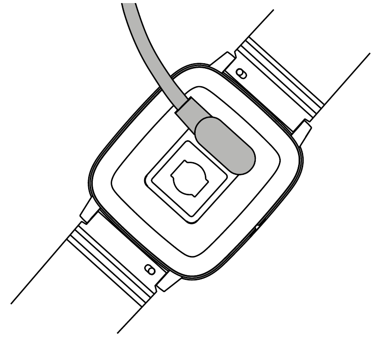 De smartwatch opladen