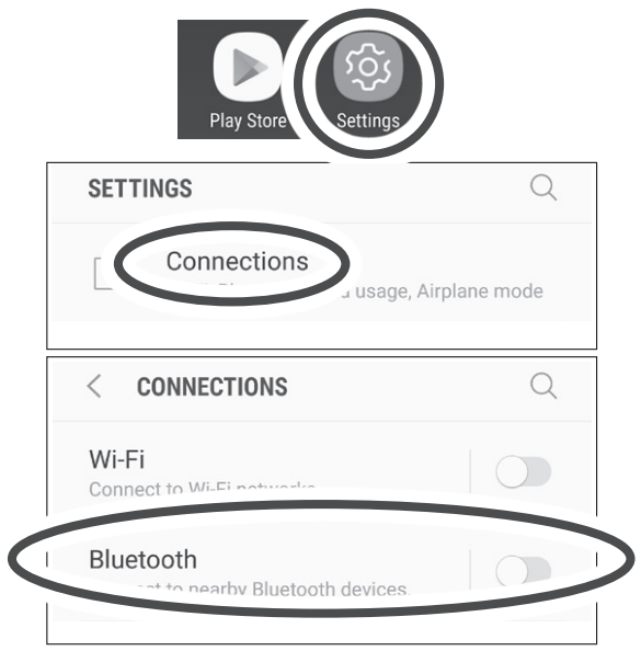 Android - Bluetooth-interface - Stap 1