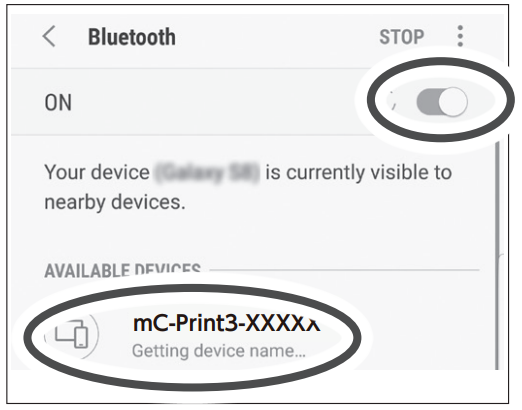 Android - Bluetooth-interface - Stap 2