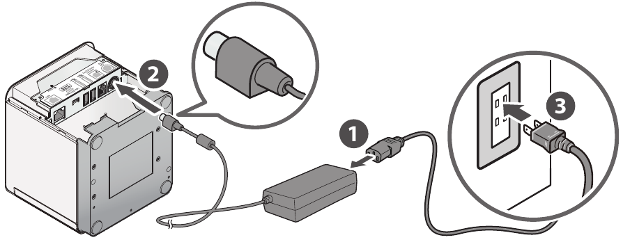 De printer installeren - Stap 2 - Inschakelen