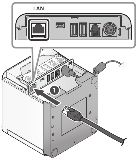 iOS - Bekabelde LAN-interface - Stap 1