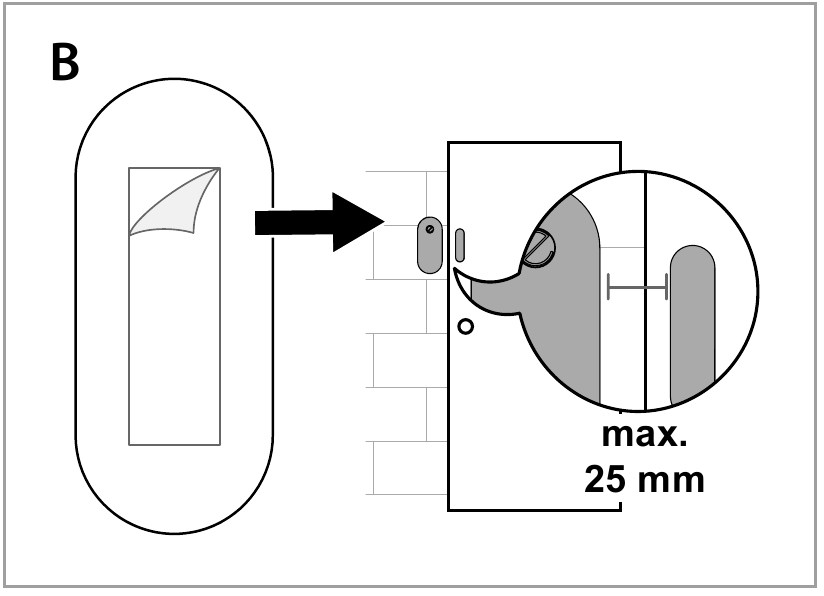 De sensor installeren