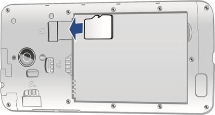 Een microSD-kaart installeren - Stap 4
