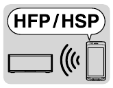 Selecteer een HFP- of HSP-Bluetooth-verbinding door het Bluetooth-apparaat te bedienen.