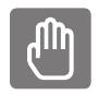 Handpalm aanraken
