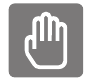 Deur vergrendelen met handpalm