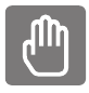 Handpalm aanraken