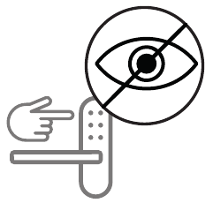 Vergeet bij gebruik niet dat iemand anders het wachtwoord kan zien.