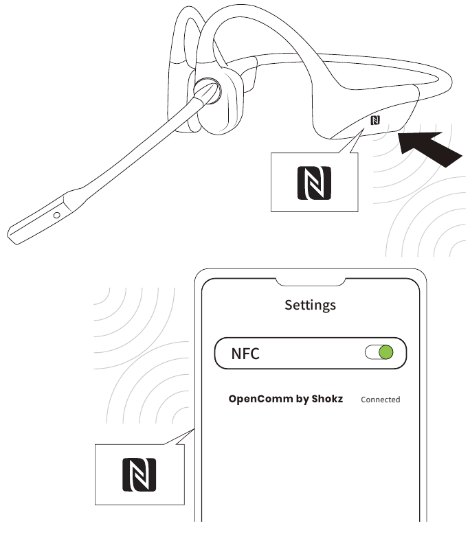 NFC Koppelen - Stap 2