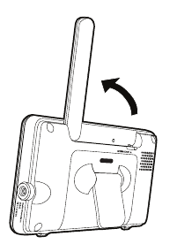 De antenne omhoog brengen - Achteraanzicht