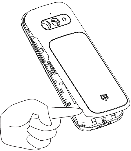 De batterijklep verwijderen