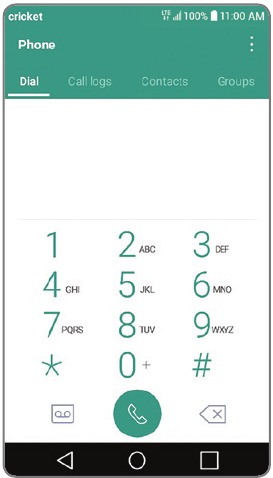 Bellen en Voicemail - Belmenu