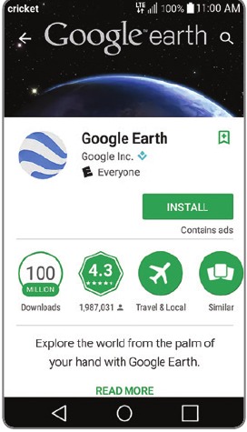 Navigeren in Google Play - De app installeren