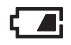 Pictogram voor bijna lege batterijen